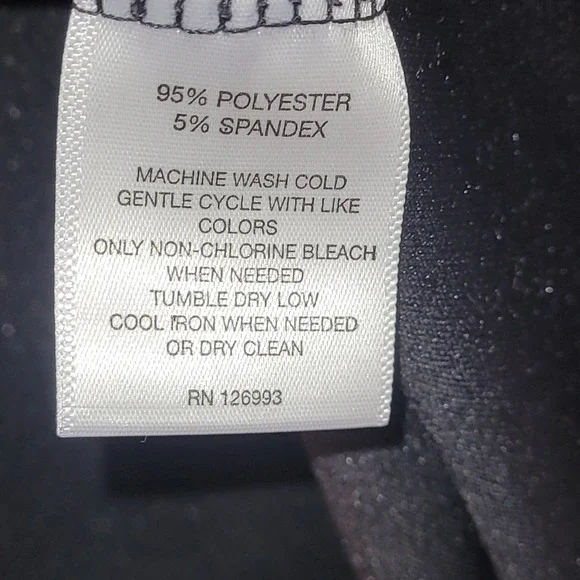 Rebecca Malone Black Velvet Button Front Large Tunic Shirt Womens L-Slv NEW - Picture 4 of 14